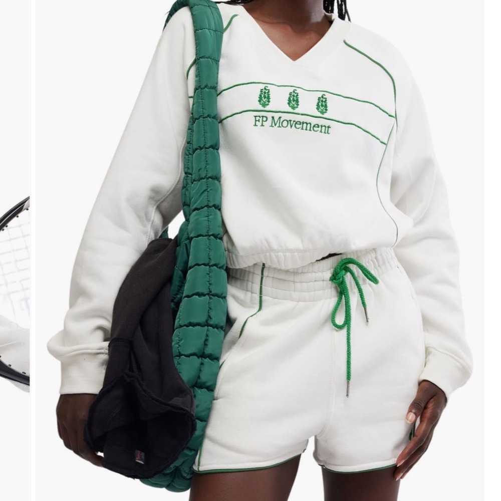 NWT FREE PEOPLE | FP Movement‎ Seeing Double Sweatshirt & Shorts Set S